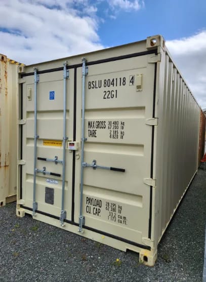 20ft beige shipping container for sale with nationwide USA delivery